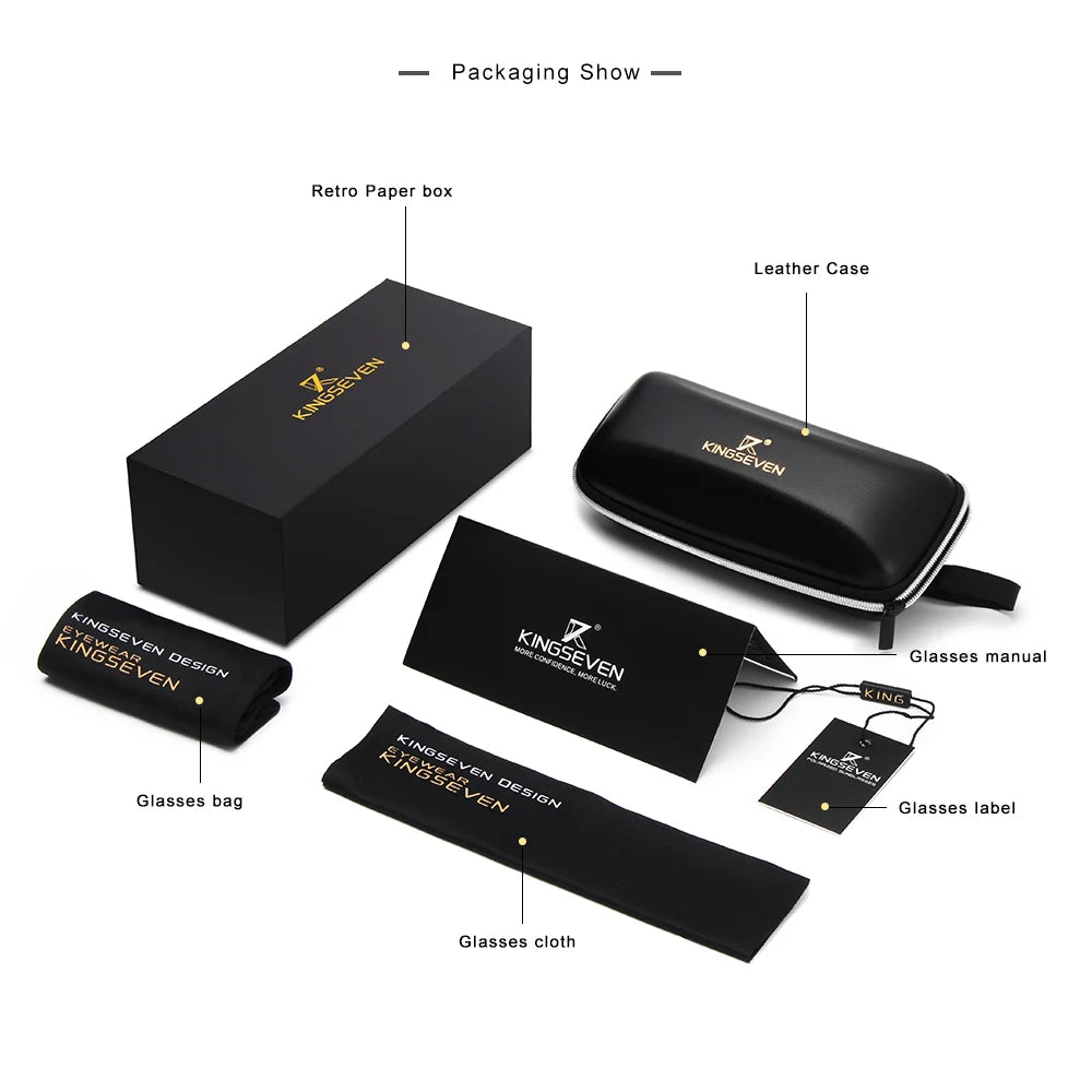 KINGSEVEN Aluminio – Polarizadas y UV400 Unisex