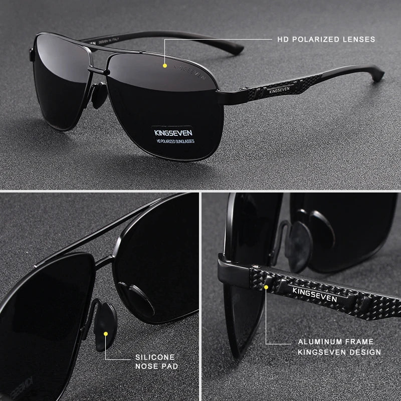 KINGSEVEN Aluminio – Polarizadas y UV400 Unisex
