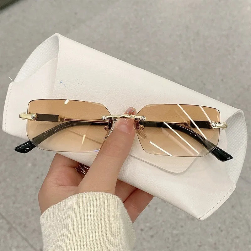 Gafas Retro Sin Montura – Fashion Hombre