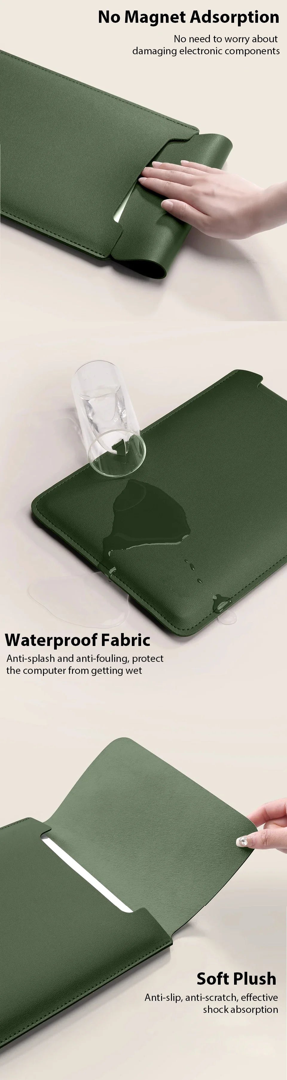 Laptop Sleeve Bag Case For Apple Macbook 16 15 13 11 inch For Lenovo Huawei Xiaomi ASUS Notebook Bags Table For ipad 12.9 Cover