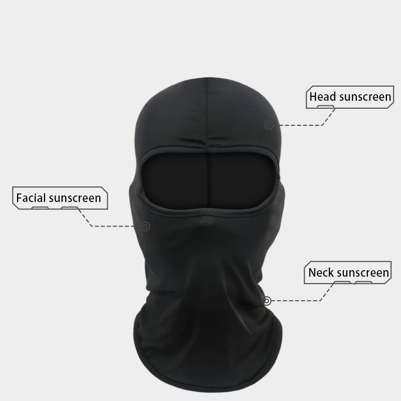 Balaclava Cycling Caps for Men Bicycle Travel Quick Dry Dustproof Face Cover Sun Protection Hat Windproof Sports Hood Ski Mask
