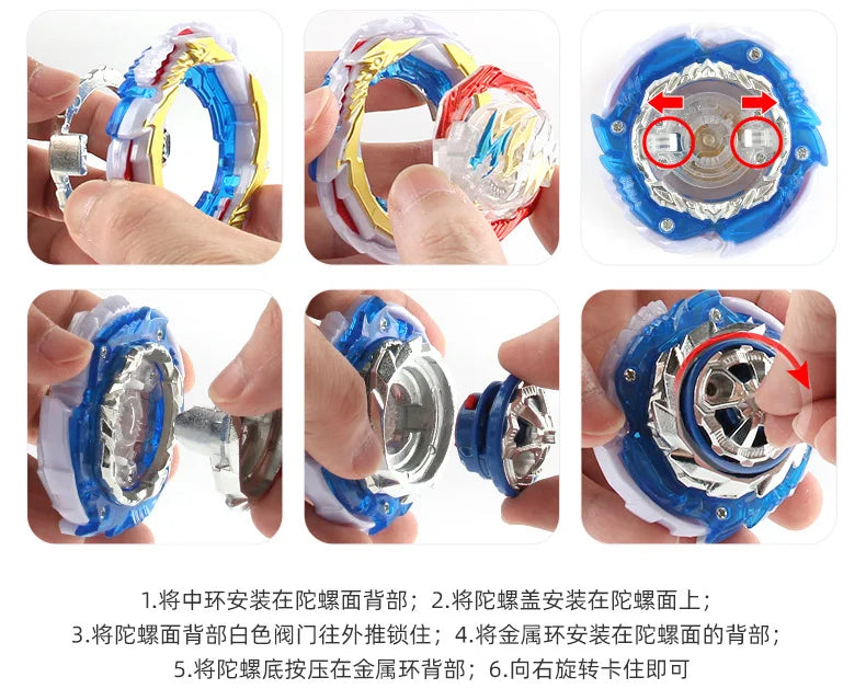 Burst B169 B186 B200 B206 B185 B180 High Performance Spining Top Battling Gyro Toy For Children Brinquedos