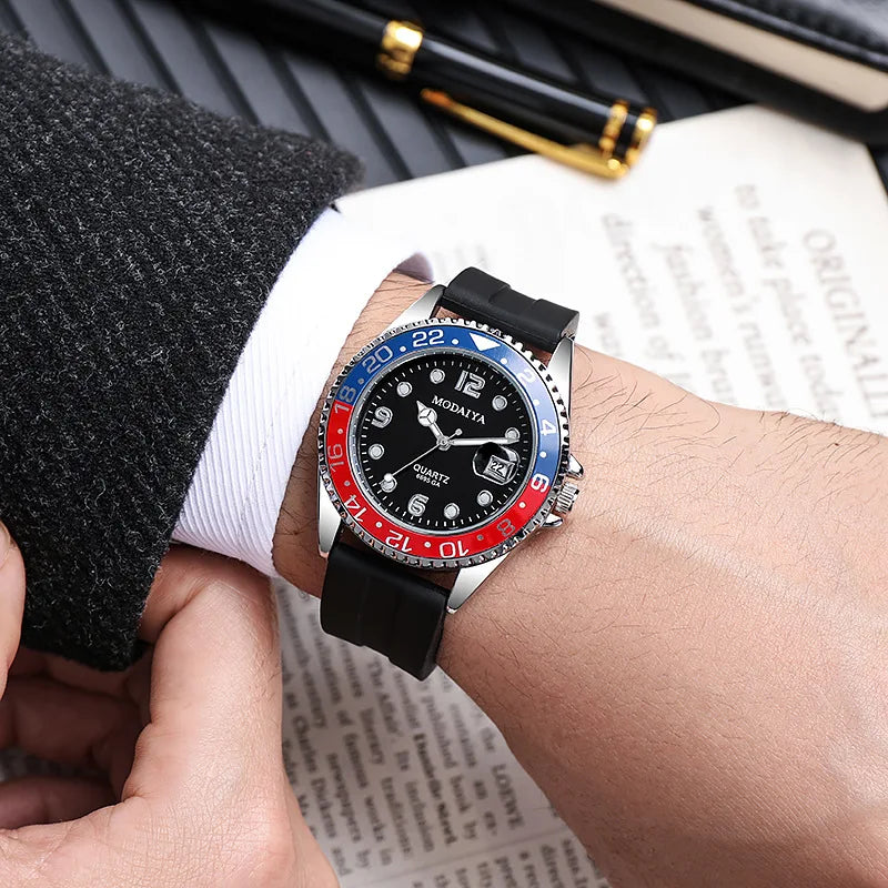 Reloj Deportivo para Hombre 2025 – Lujo Militar de Acero Completo, Cuarzo de Alta Gama.