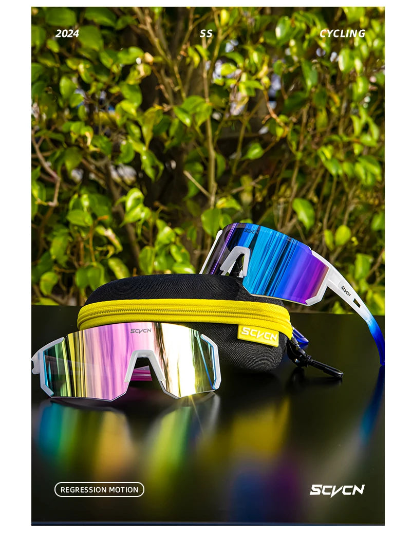 SCVCN Women Sports Sunglasses Pink Fashion Cycling Glassesfor Men Street Shades Driving UV400 Bike Bicycle Hiking Golf Baseball