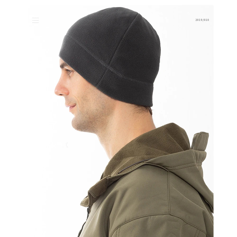 Outdoor Fleece Hat Men Winter Hat Tactical Hat Camping Beanies fishing Women Warm Windproof Cycling Hunting Hat