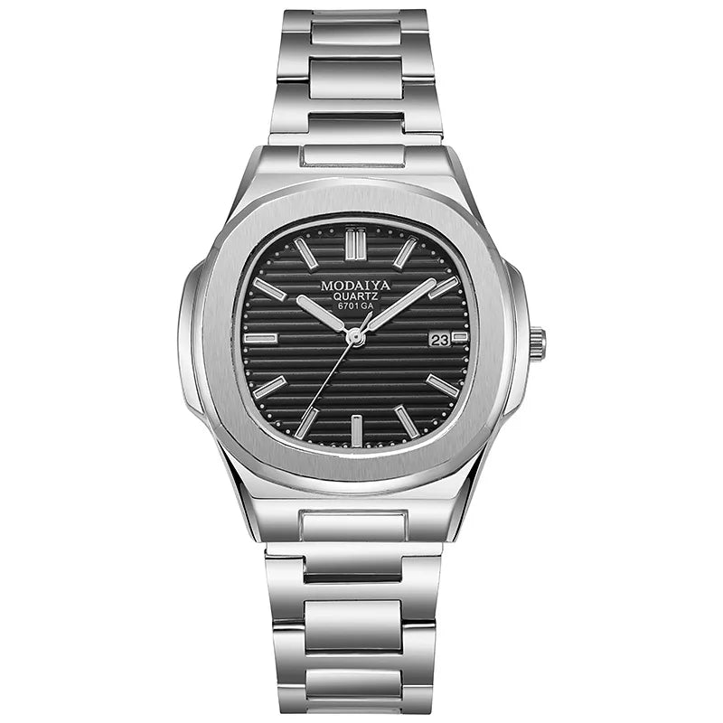 Reloj de Hombre Nuevo de Lujo – Cuarzo, Fecha Automática, Cronógrafo Deportivo, Acero Inoxidable