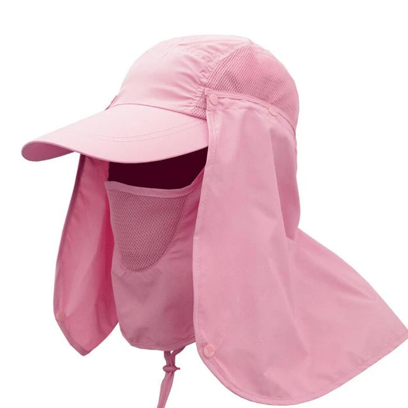 Outdoor Sport Hiking Camping Visor Hat UV Protection Face Neck Cover Fishing Sun Protcet Cap Fishing Cap Rain Hat Sun Hat Jungle