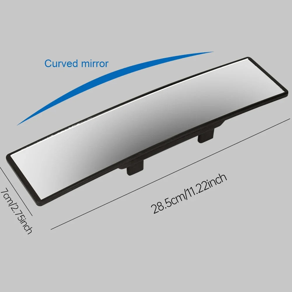 Espejo Retrovisor Panorámico Universal para Coche – Antideslumbrante, Gran Angular, Ideal para Marcha Atrás, Aparcamiento y Estilo Automotriz.