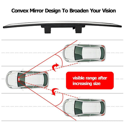 Espejo Retrovisor Panorámico Universal para Coche – Antideslumbrante, Gran Angular, Ideal para Marcha Atrás, Aparcamiento y Estilo Automotriz.