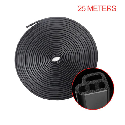 SEAMETAL Tira de Sellado para Puerta de Coche de Goma – Protector de Doble Capa, Aislante de Sonido, Impermeable y Anticlima para Puertas, Capó y Maletero.
