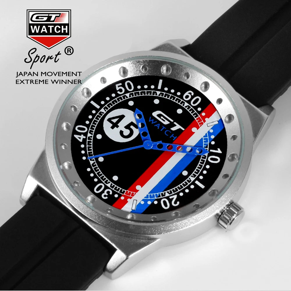 Reloj Deportivo GT F1 para Hombre – Cuarzo con Correa de Silicona.