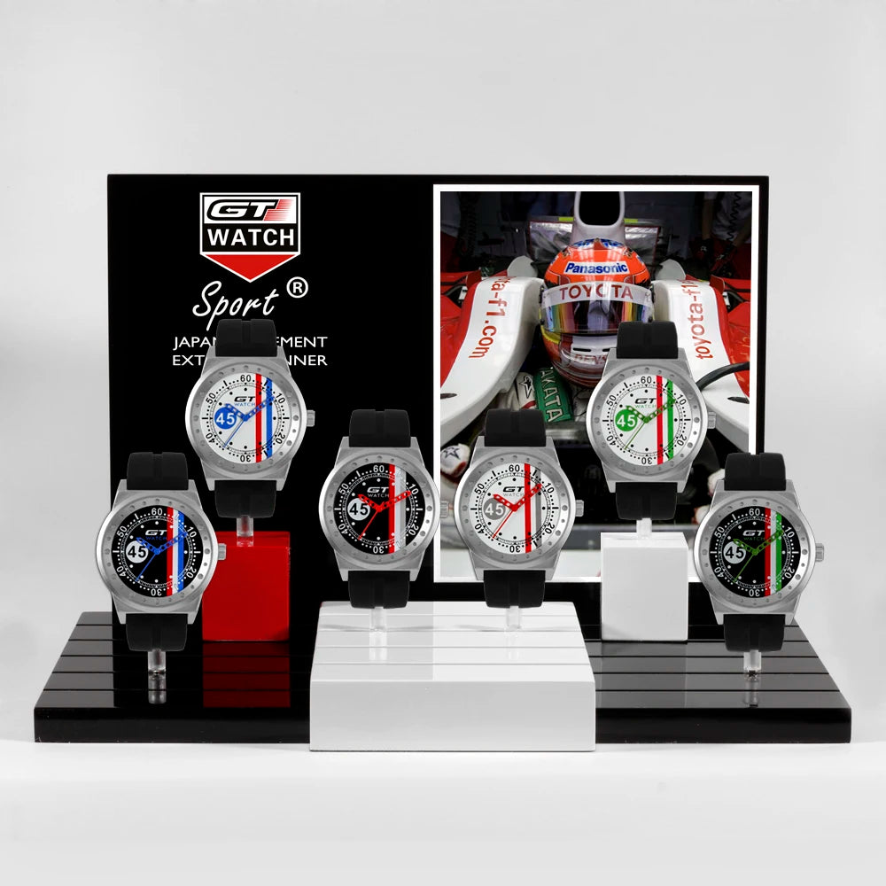 Reloj Deportivo GT F1 para Hombre – Cuarzo con Correa de Silicona.
