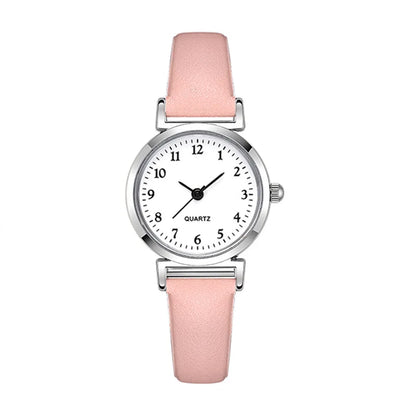 Reloj Retro Mujer – Pequeño, Cuarzo y Correa Fina de Cuero