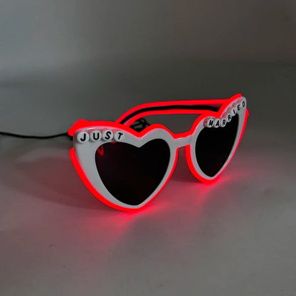 Gafas LED “Just Married” – Regalo Divertido Novios