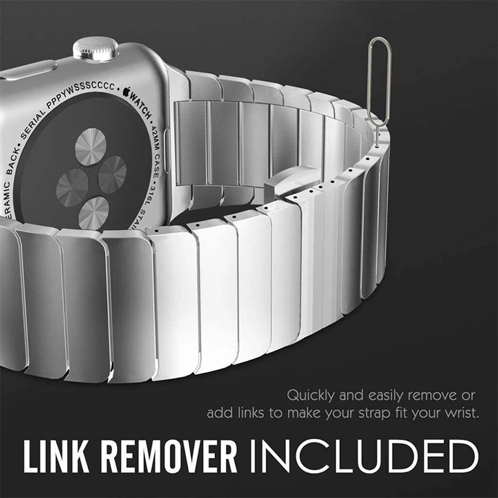 Correa de Titanio para Apple Watch – Acero Inoxidable Compatible con Series 3 al 11 y Ultra