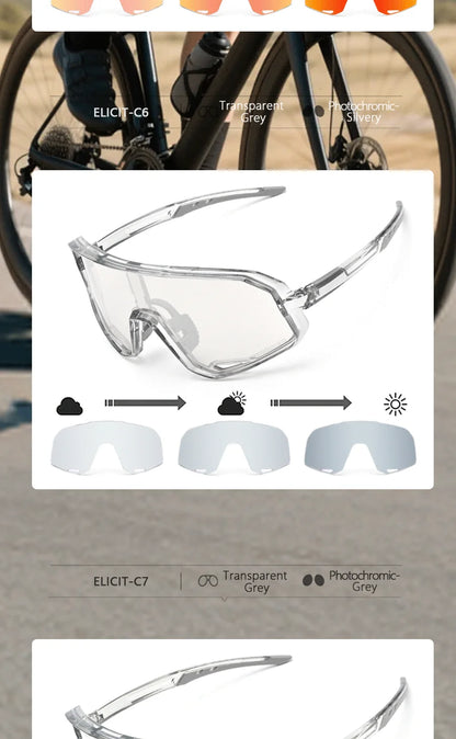 Gafas Ciclismo ELICIT – UV400 y Fotocromáticas