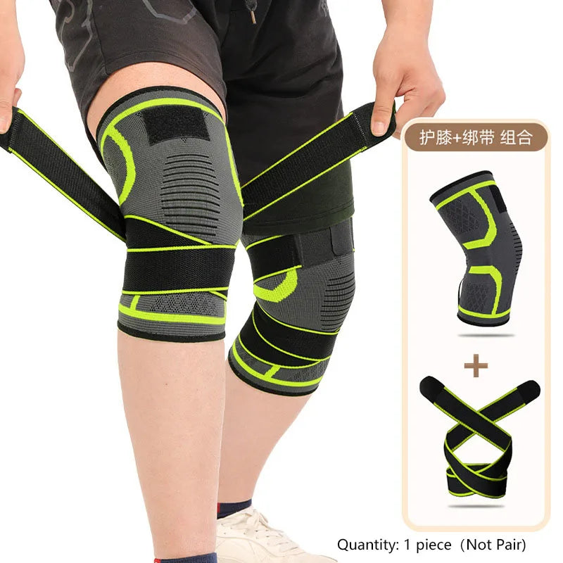 1 Piece Knee Pad, Nylon Sport Knee brace , Running, Fitness, Weightlifting, Cycling, Basketball, Outdoor, Knee Joint Compression