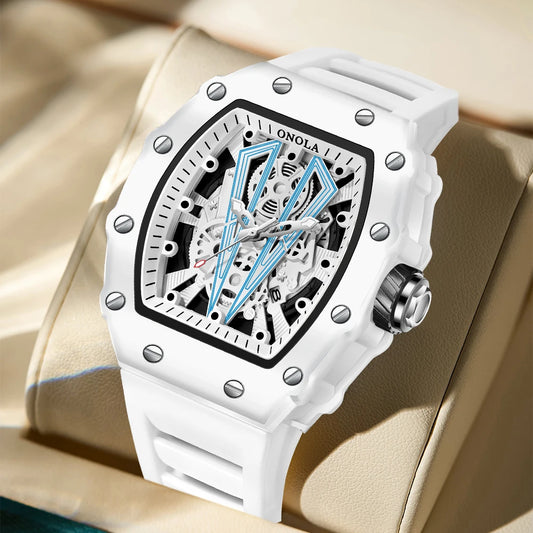 Reloj ONOLA para Hombre – Cuarzo, Resistente al Agua y Correa de Silicona