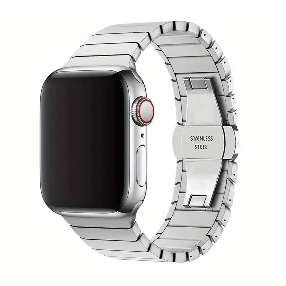 Correa de Titanio para Apple Watch – Acero Inoxidable Compatible con Series 3 al 11 y Ultra