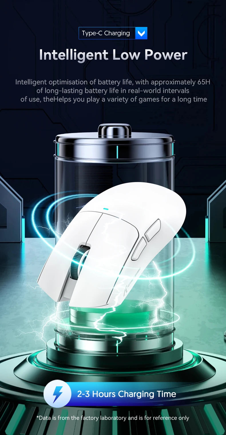 Ratón Gaming Attack Shark X11 – Tri-Mode (BT/2.4G/Cable) con RGB y Base de Carga Magnética