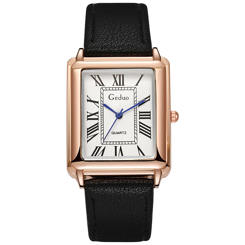 Reloj de Pulsera de Cuarzo para Hombre con Correa de Cuero