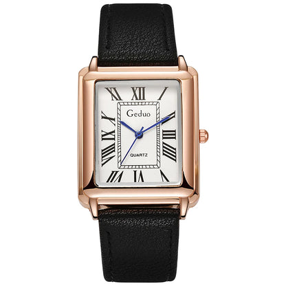 Reloj de Pulsera de Cuarzo para Hombre con Correa de Cuero