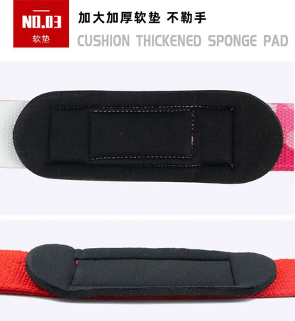 1Pair Non-slip Strap Gym Dumbbell Workout Weights Lifting Straps Crossfit Fitness Equipment Wrist Wrap Lift Exercise Training