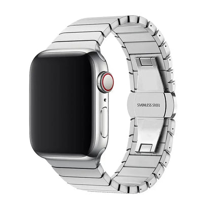 Correa de Titanio para Apple Watch – Acero Inoxidable Compatible con Series 3 al 11 y Ultra