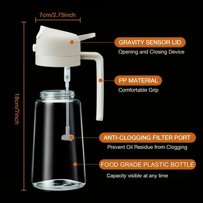 2/1pc Oil Sprayer Spray for 2 in 1 500ml Oil Sprayer & Pourer Plastic Spray Bottle Kitchen Gadget Sets Accessories Camping BBQ