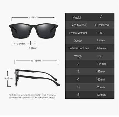 Gafas Lujo Hombre – Polarizadas, TR90, UV400