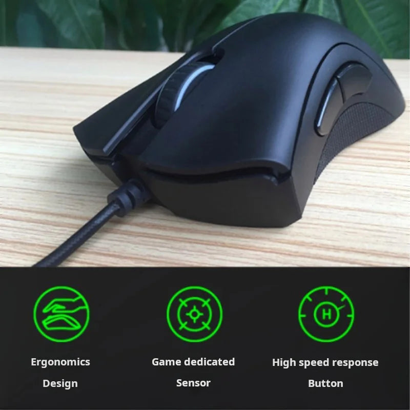 Ratón Gaming Razer DeathAdder Viper – 6400 DPI, Cableado, Esports