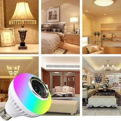 E27 Bluetooth Speaker Music Bulb With Remote Control 85-265V RGBW DJ Disco Stage Bulbs For Bedroom Living Room Stage Lighting