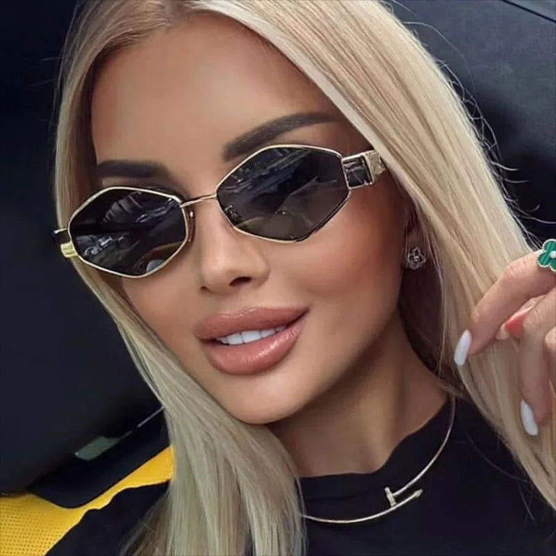 Gafas Hexagon Unisex – Lujo y Marco Pequeño