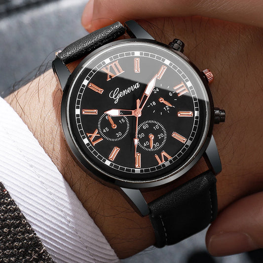 Set 2 Relojes Hombre – Cuarzo, Cuero, Casual y Deportivo (Sin Caja)