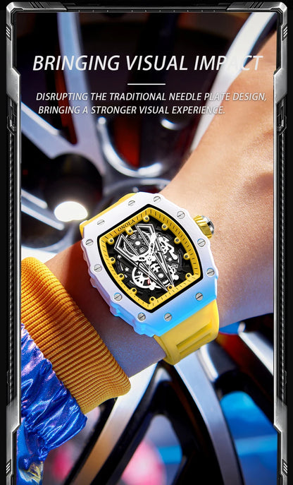 Reloj ONOLA para Hombre – Cuarzo, Resistente al Agua y Correa de Silicona