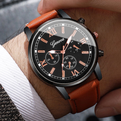 Set 2 Relojes Hombre – Cuarzo, Cuero, Casual y Deportivo (Sin Caja)