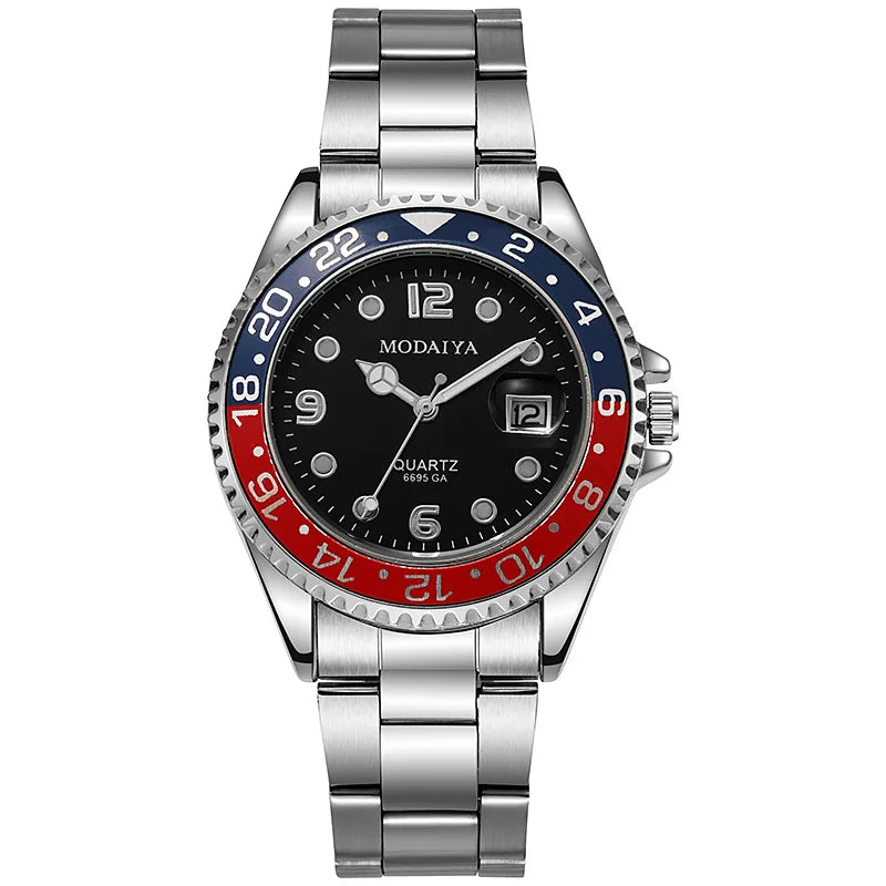 Reloj Deportivo para Hombre 2025 – Lujo Militar de Acero Completo, Cuarzo de Alta Gama.