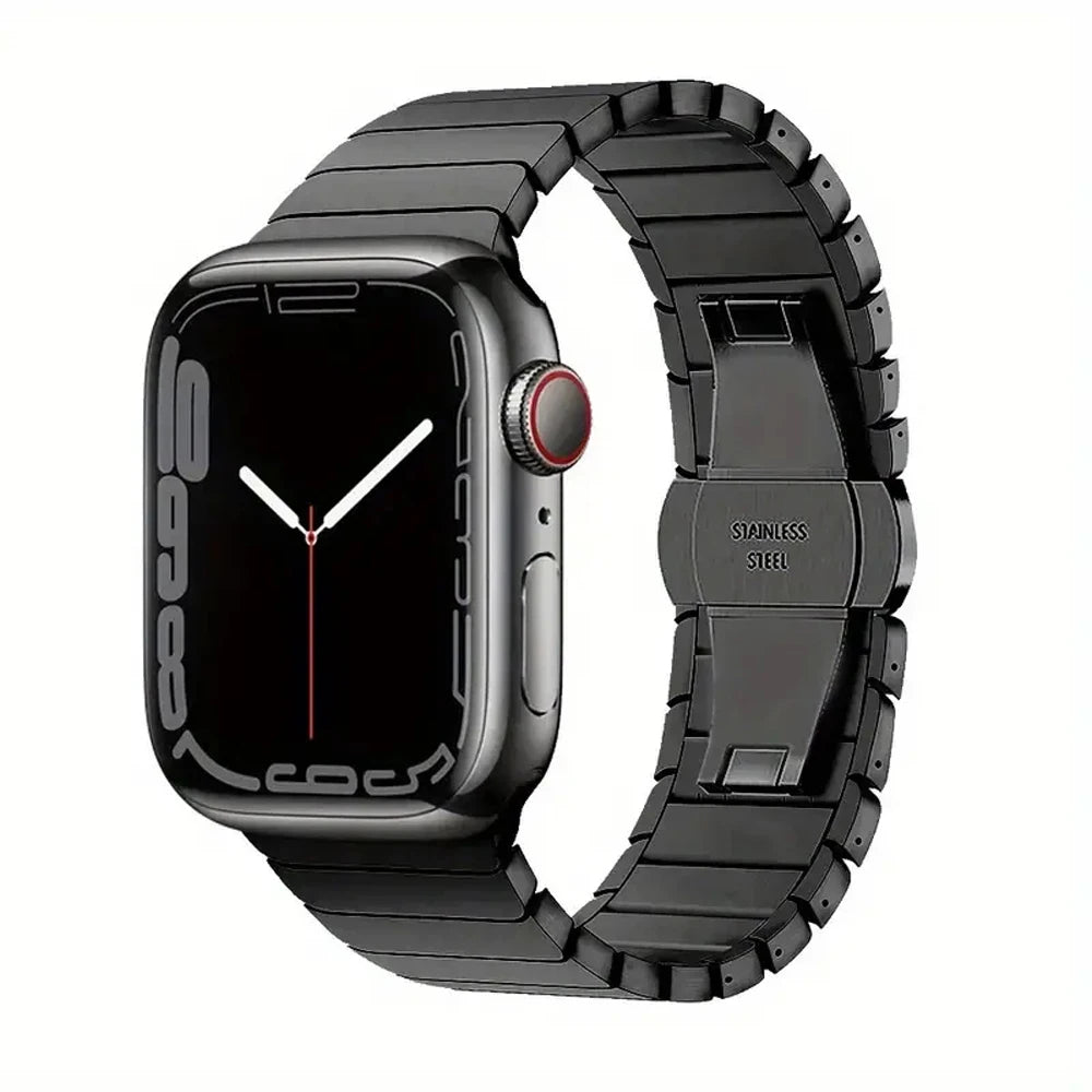 Correa de Titanio para Apple Watch – Acero Inoxidable Compatible con Series 3 al 11 y Ultra