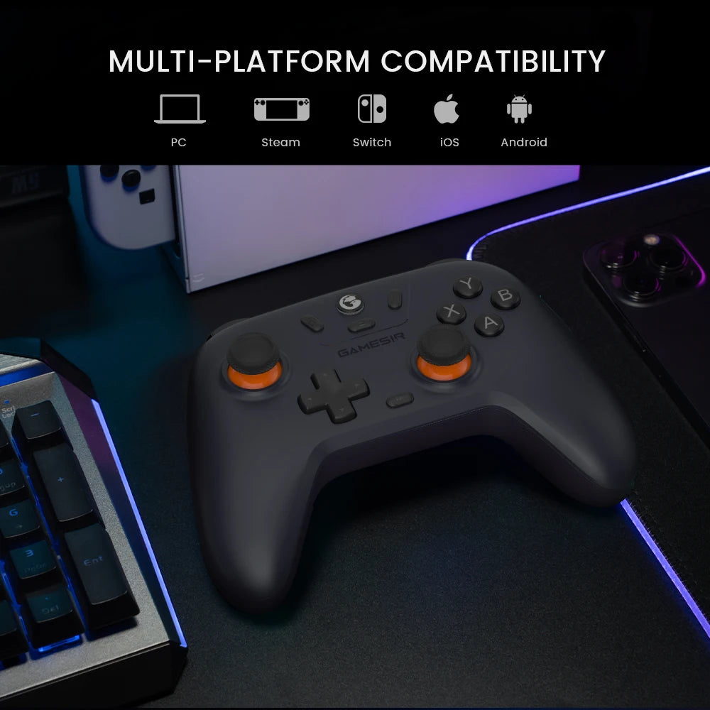 GameSir T4 Nova Lite – Mando inalámbrico para Switch, PC, Steam, iPhone y Android