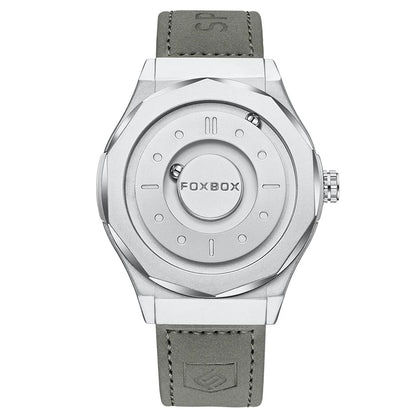 Reloj FOXBOX Hombre – Cuarzo, Acero Inoxidable y Aguja Deslizante Magnética