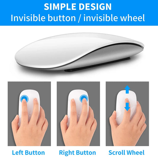 Ratón Inalámbrico Xiaomi Bluetooth – Recargable, Silencioso y Ultrafino, compatible con PC, Mac y iPad