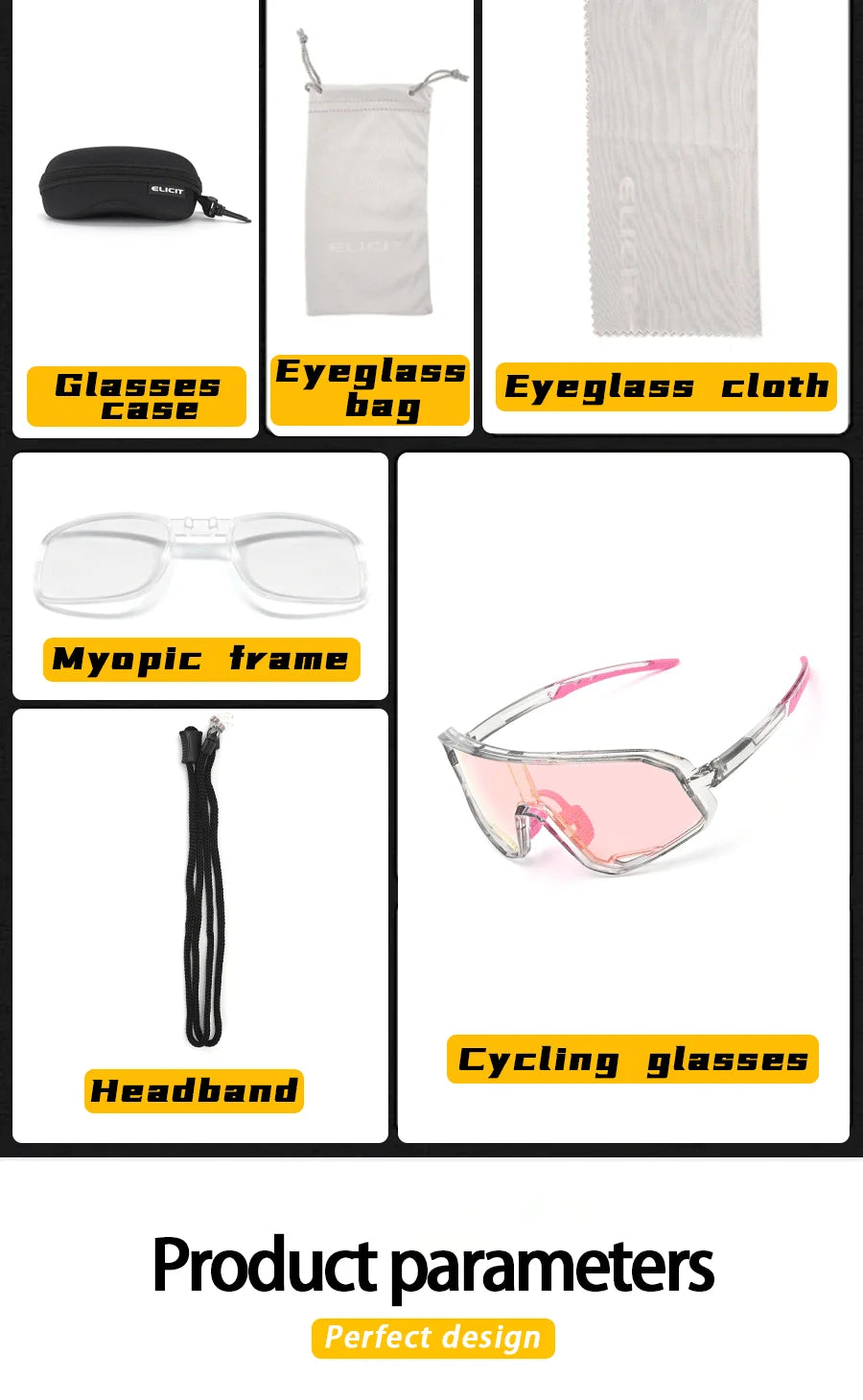 Gafas Ciclismo ELICIT – UV400 y Fotocromáticas