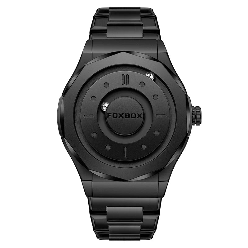 Reloj FOXBOX Hombre – Cuarzo, Acero Inoxidable y Aguja Deslizante Magnética
