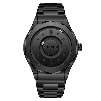 Reloj FOXBOX Hombre – Cuarzo, Acero Inoxidable y Aguja Deslizante Magnética