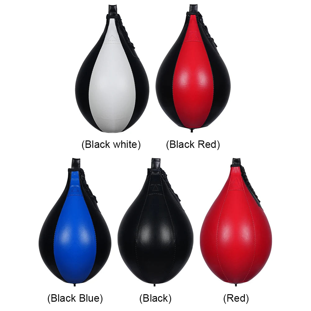 Pelota de Velocidad de Boxeo Colgante | Saco de Boxeo de Piel Sintética PU | Bola de Reflejos para Boxeo, Alivio del Estrés y Entrenamiento de Golpeo | Equipo de Boxeo