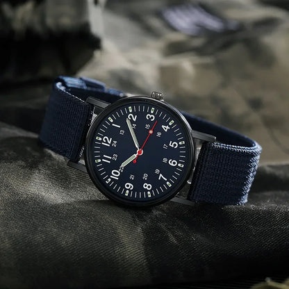 Reloj Militar Hombre – Deportivo, Cuarzo, Nylon y Luminiscente
