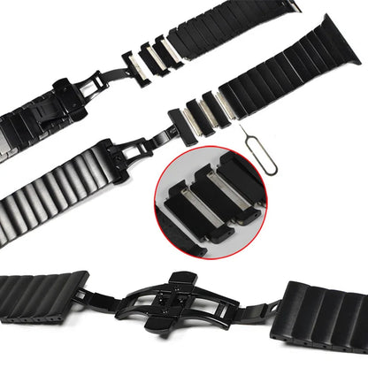 Correa de Titanio para Apple Watch – Acero Inoxidable Compatible con Series 3 al 11 y Ultra