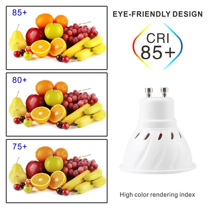 10pcs Lampada LED Spotlight Bulb E27 E14 MR16 GU10 B22 220V Bombillas LED Lamp 48 60 80 LED 2835 SMD Lampara Spot Light 3w 4w 5w