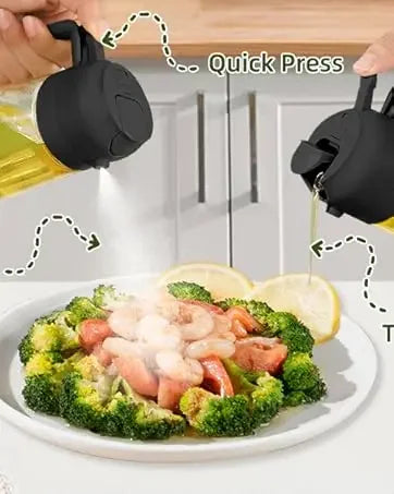 2/1pc Oil Sprayer Spray for 2 in 1 500ml Oil Sprayer & Pourer Plastic Spray Bottle Kitchen Gadget Sets Accessories Camping BBQ