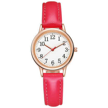 Reloj Retro Mujer – Pequeño, Cuarzo y Correa Fina de Cuero